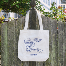 Load image into Gallery viewer, Greetings from LBI Canvas Tote