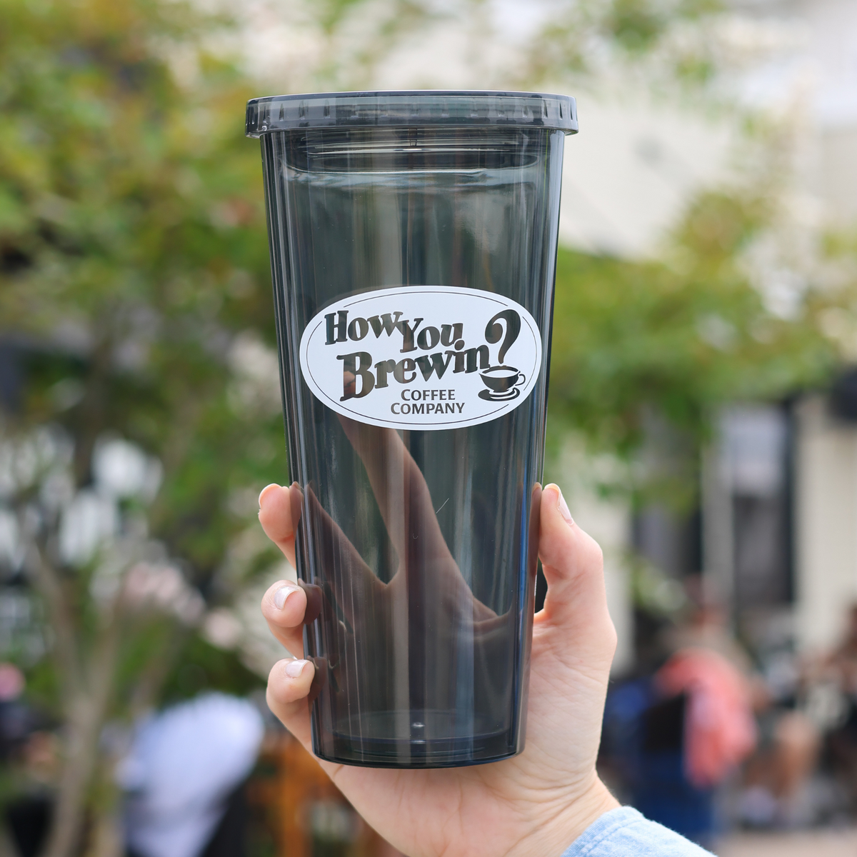 Reusable Stainless Travel Mug with How You Brewin logo – How You Brewin®