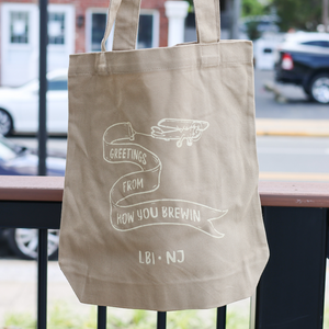 Greetings from LBI Canvas Tote