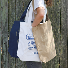 Load image into Gallery viewer, Greetings from LBI Canvas Tote