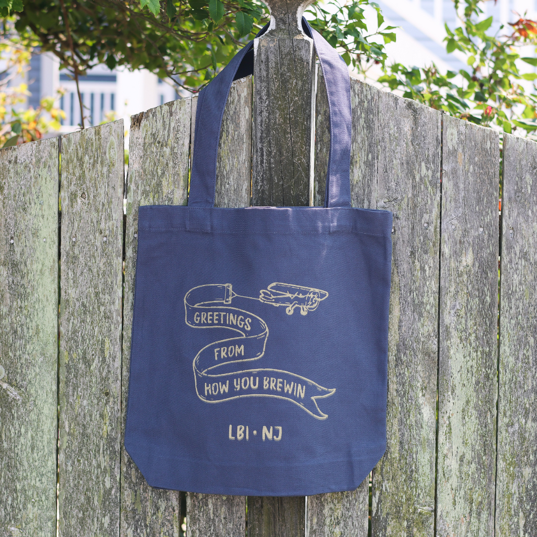 Greetings from LBI Canvas Tote
