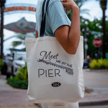 Load image into Gallery viewer, Pompano Pier Canvas Tote Bag