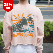 Load image into Gallery viewer, Brewin&#39; Good Crop Sweatshirt