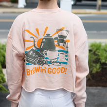 Load image into Gallery viewer, Brewin&#39; Good Crop Sweatshirt