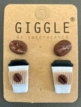 Load image into Gallery viewer, Coffee Clay Earrings