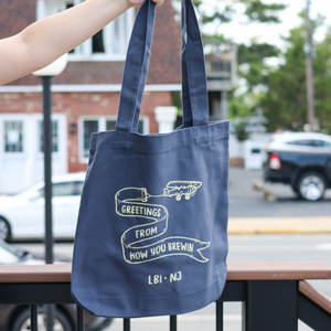 Greetings from LBI Canvas Tote