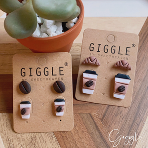 Coffee Stud Earrings