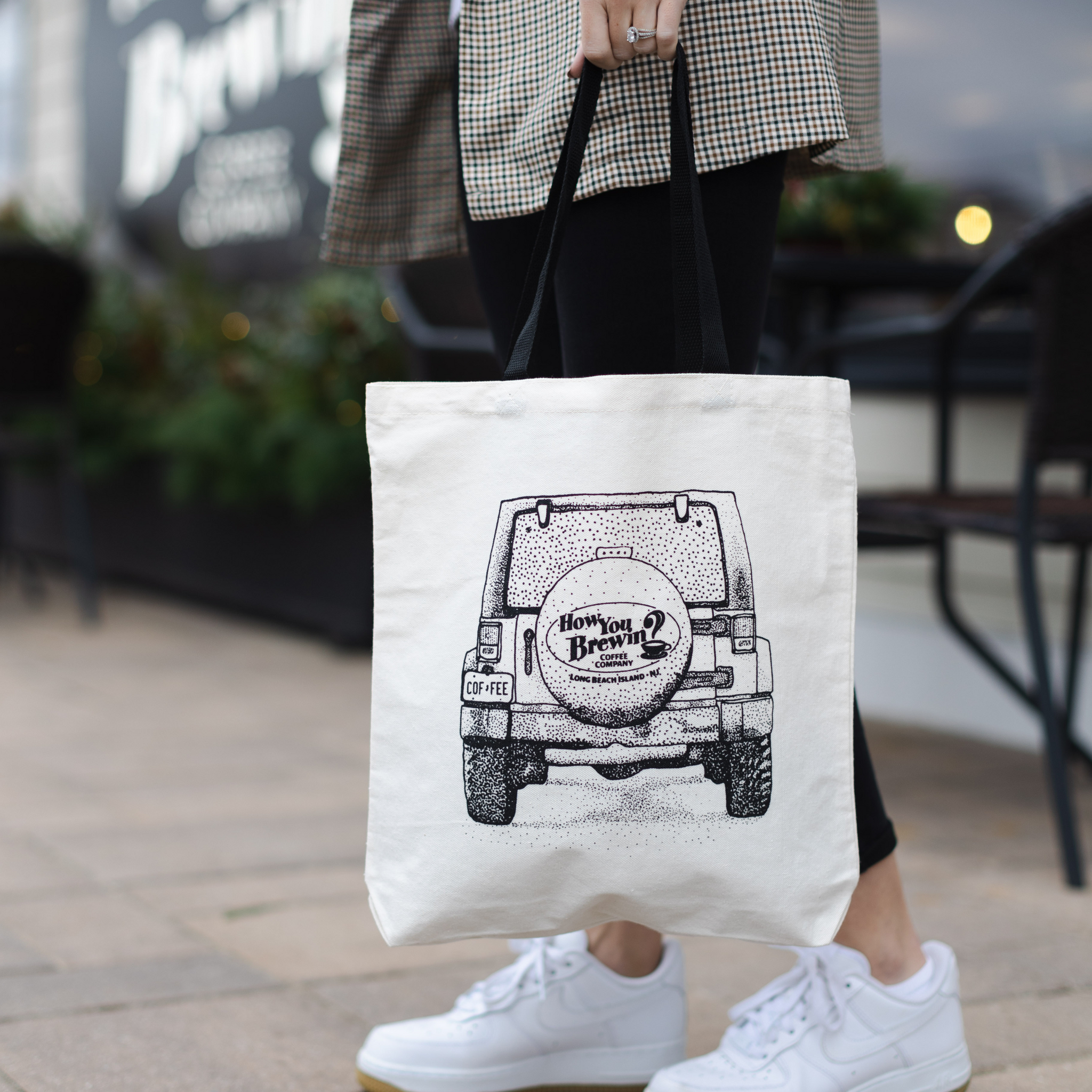 Jeep Canvas Tote Bag  How You Brewin Coffee Company – How You Brewin®